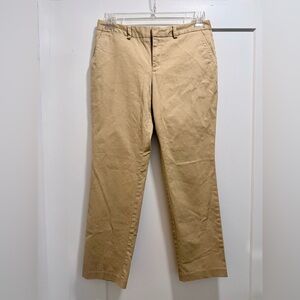 Lands End Tan Khaki Chino Pants Size 8 Petite